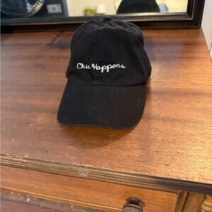 Black 'Chic Happens' Cap